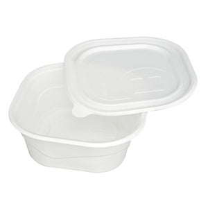 Biodegradable takeout box for delivery.