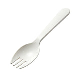Biodegradable fork and spoon in one