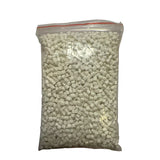 Biodegradable injection molding raw material particles